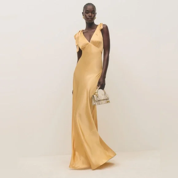 Ball Gown Reformation Preston Dress REFORMATION BUTTERFLY DRESS IN